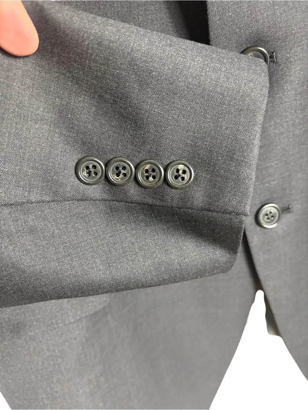 HART SCHAFFNER MARX Two-Button Blazer from Von Maur in Charcoal Size 44S